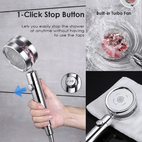 Pomme de douche à 360 °
